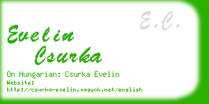 evelin csurka business card